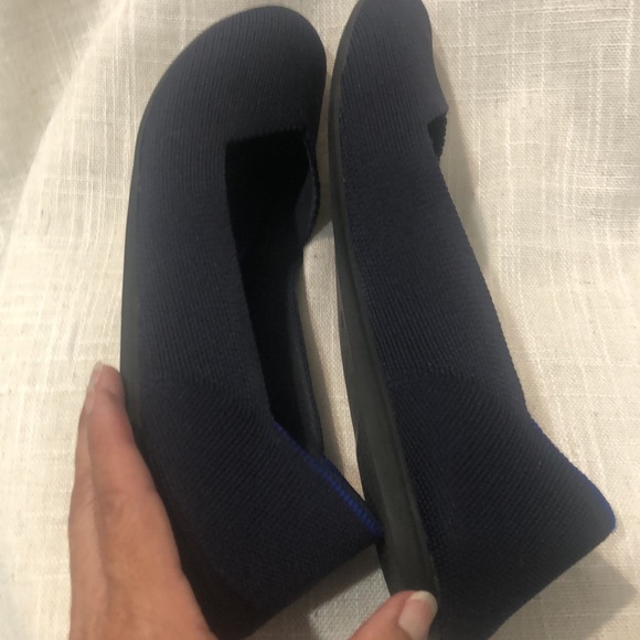 Rothy’s The Flat Round Toe Size 9 Navy Solid - Picture 6 of 10